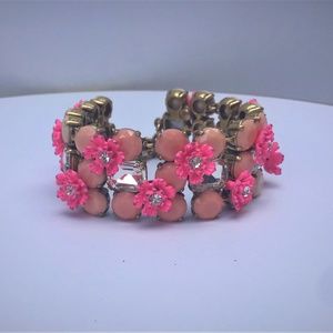 J. Crew Jewelry - J. CREW PINK FLOWER BRACELET NWOT J. Crew Jewelry - J. CREW PINK FLOWER BRACELET NWOT